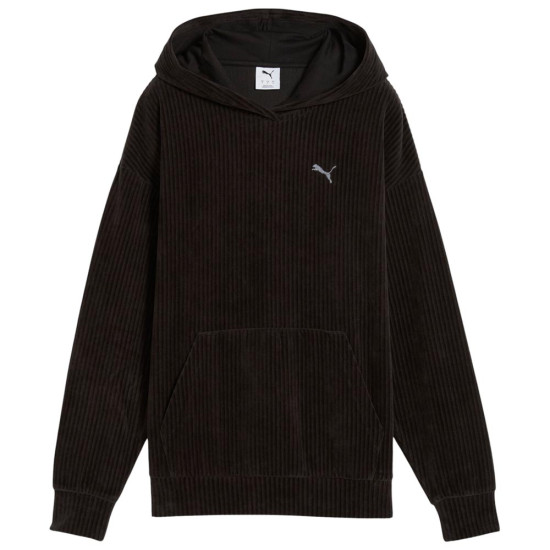 Puma Γυναικείο φούτερ Essentials Elevated Comfort Velour Rib Hoodie